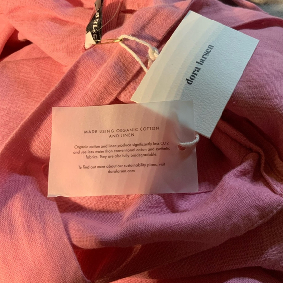 DORA LARSEN NWT
Thea Ruffled Linen And Organic Cotton-Blend
Nightdress in Sz 8 - Picture 7 of 9